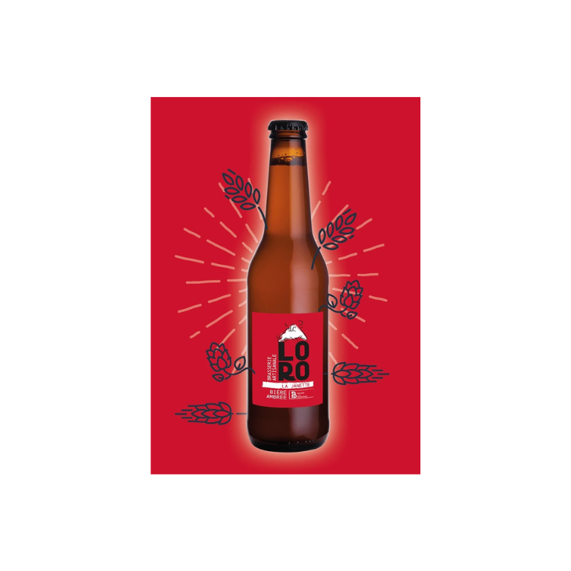 BIÈRE AMBRÉE LA JANETTE 75CL