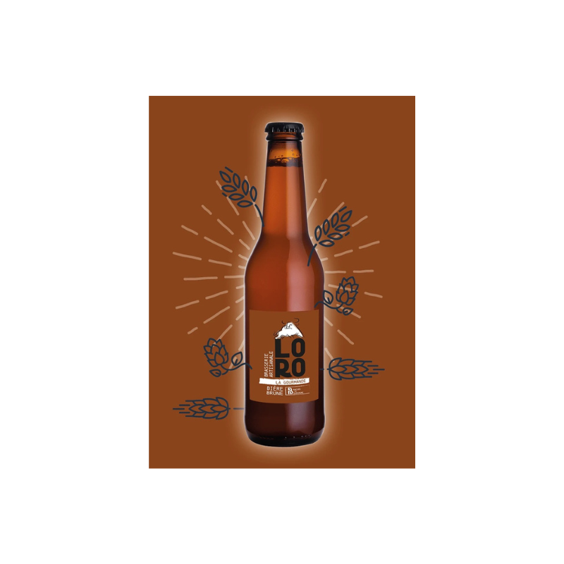 BIÈRE BRUNE LA GOURMANDE 33CL